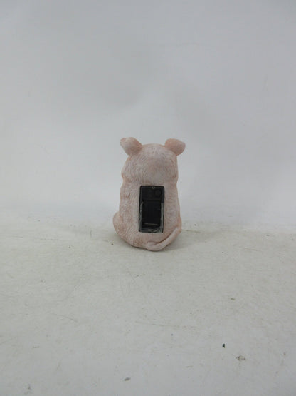 Solar Garden Statues with LED Lights Dog Frog Gnome Highland Cow Rabbit Cat Bear Collection KHSOLAR01 - with Pig with LED Eyes Solar Light | Sold by Uncle Wiener's Wholesale