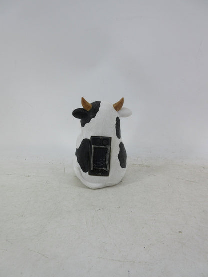 Solar Garden Statues with LED Lights Dog Frog Gnome Highland Cow Rabbit Cat Bear Collection KHSOLAR01 - with Cow with LED Eyes Solar Light | Sold by Uncle Wiener's Wholesale