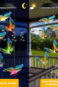 Solar LED Butterfly / Hummingbird / Crystal Ball Wind Chimes – Color - Changing RGB – 431HWC - with | Sold by Uncle Wiener's Wholesale
