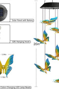 Solar LED Butterfly / Hummingbird / Crystal Ball Wind Chimes – Color - Changing RGB – 431HWC - with | Sold by Uncle Wiener's Wholesale