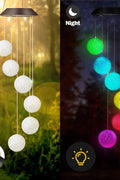 Solar LED Crystal Ball Wind Chimes – Color Changing Outdoor Garden Lights SL880 - with | Sold by Uncle Wiener's Wholesale