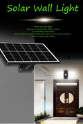 Solar Motion Sensor Wall Light – 1000 Lumens – SKU QYJW16 - with | Sold by Uncle Wiener's Wholesale