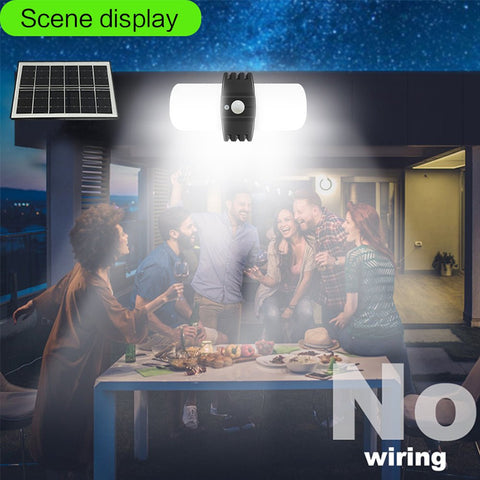 Solar Motion Sensor Wall Light – 1000 Lumens – SKU QYJW16 - with | Sold by Uncle Wiener's Wholesale