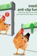 Solar Powered Automatic Chicken Coop Door – Timer, Remote & Light Sensor – Anti - Pinch, Waterproof – Model S1223 - with | Sold by Uncle Wiener's Wholesale