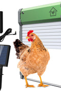 Solar Powered Automatic Chicken Coop Door – Timer, Remote & Light Sensor – Anti - Pinch, Waterproof – Model S1223 - with | Sold by Uncle Wiener's Wholesale