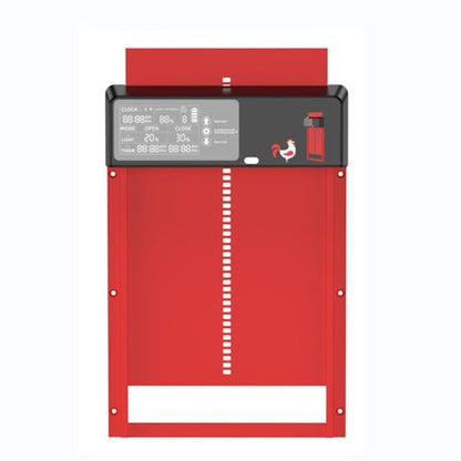 Solar Powered Automatic Chicken Coop Door with Remote Control, LCD Display, Timer, Light Sensor & Anti-Pinch Aluminum Door COOPX7 - with | Sold by Uncle Wiener's Wholesale