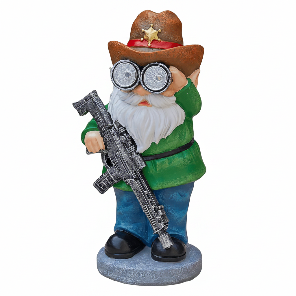 Solar Resin Gnome & Animal Garden Figures – Outdoor Decor Collection RSL16 - with 16.5 × 16.5 × 23.5 cm | Sold by Uncle Wiener's Wholesale