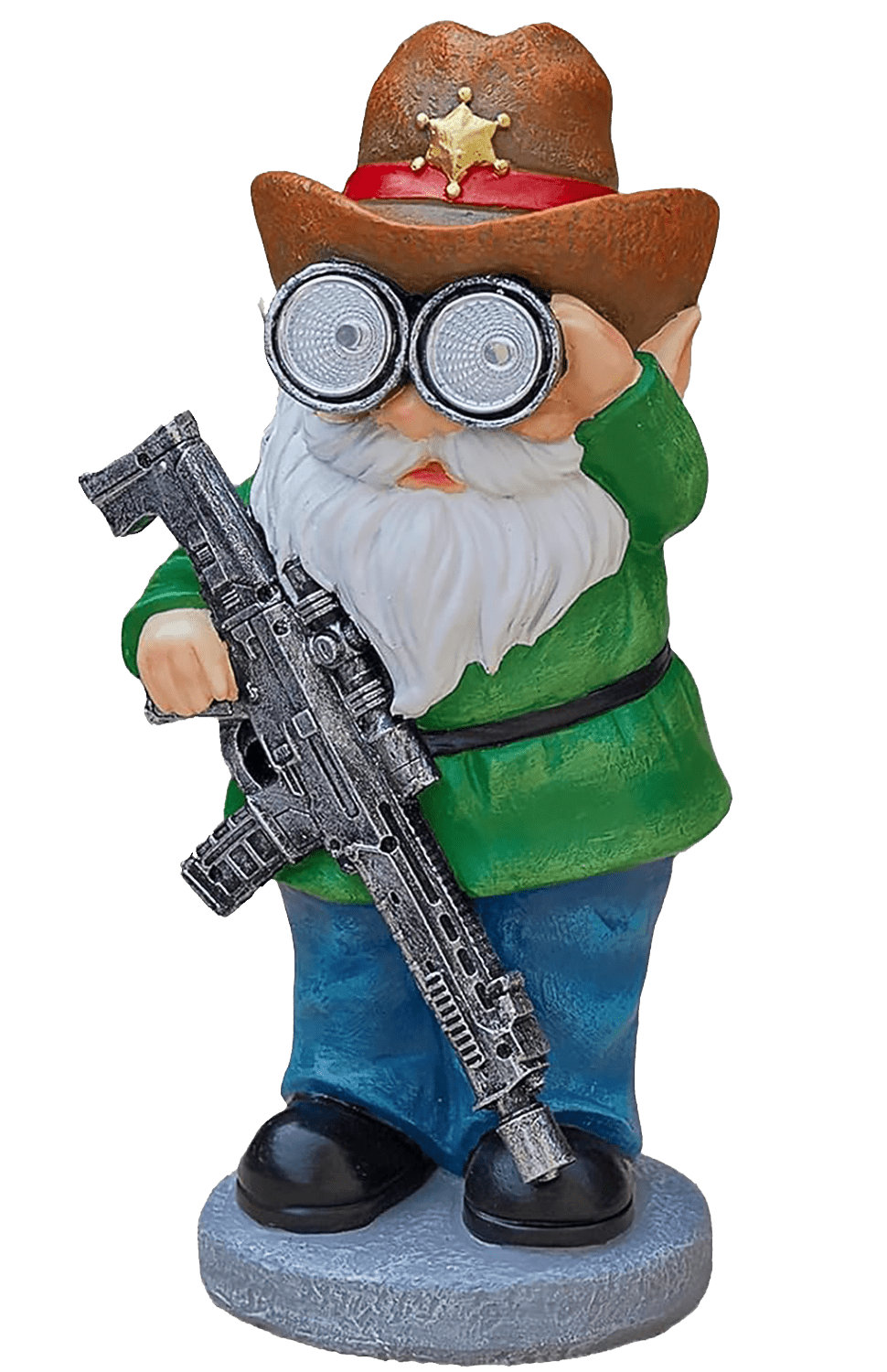 Solar Resin Gnome & Animal Garden Figures – Outdoor Decor Collection RSL16 - with 16.5 × 16.5 × 23.5 cm | Sold by Uncle Wiener's Wholesale