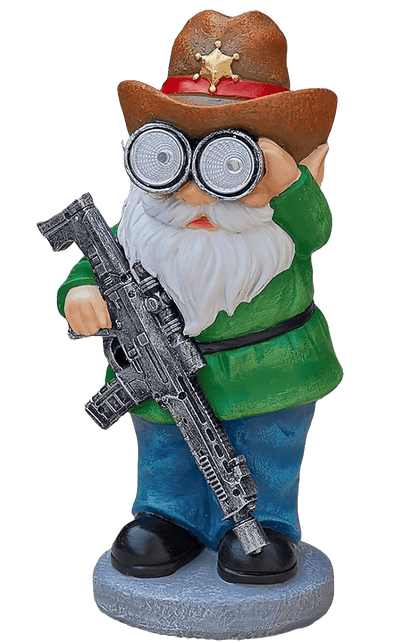 Solar Resin Gnome & Animal Garden Figures – Outdoor Decor Collection RSL16 - with 16.5 × 16.5 × 23.5 cm | Sold by Uncle Wiener's Wholesale