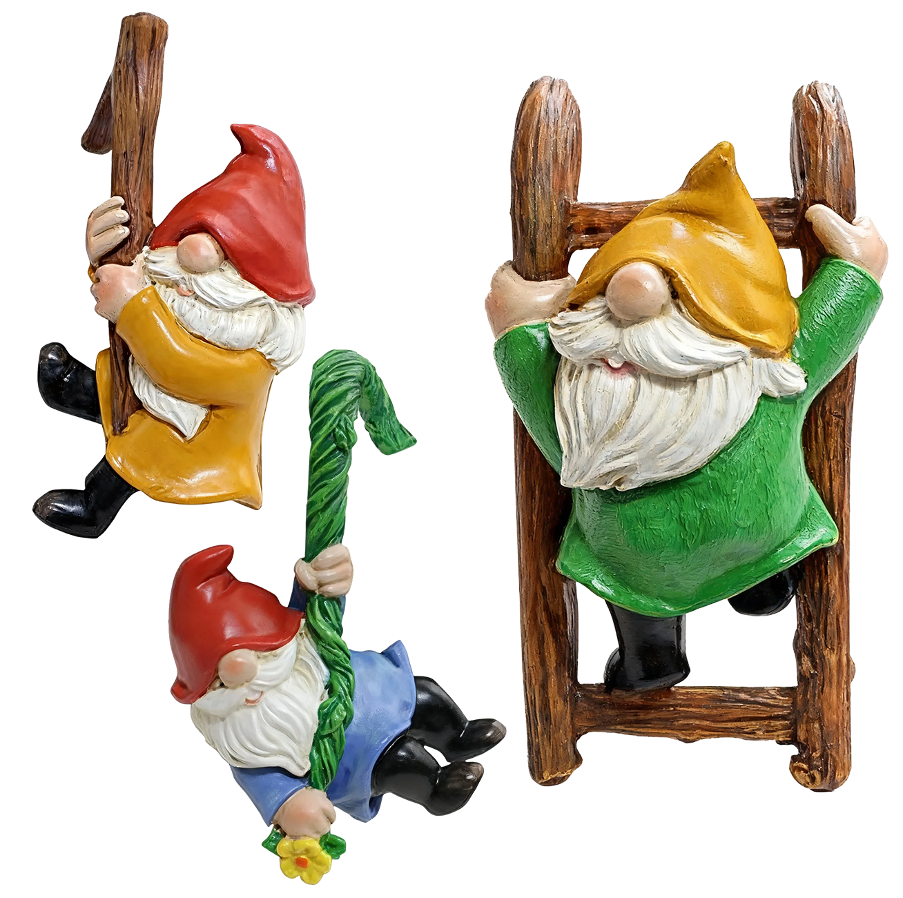 Solar Resin Gnome & Animal Garden Figures – Outdoor Decor Collection RSL16 - with 17.8 × 22.9 × 17.8 cm | Sold by Uncle Wiener's Wholesale