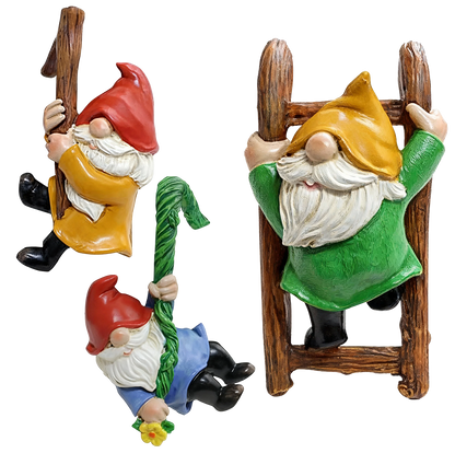 Solar Resin Gnome & Animal Garden Figures – Outdoor Decor Collection RSL16 - with 17.8 × 22.9 × 17.8 cm | Sold by Uncle Wiener's Wholesale