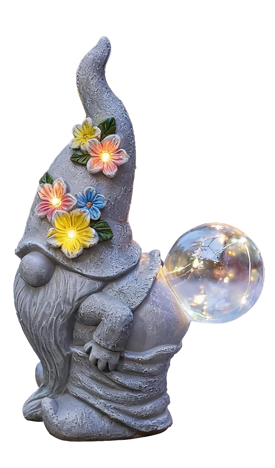 Solar Resin Gnome & Animal Garden Figures – Outdoor Decor Collection RSL16 - with 15.0 × 15.0 × 22.0 cm | Sold by Uncle Wiener's Wholesale