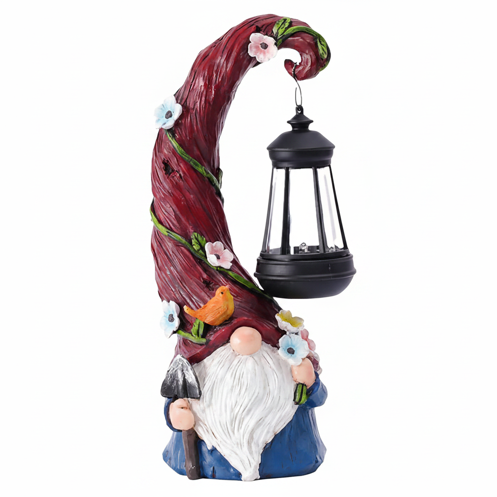 Solar Resin Gnome & Animal Garden Figures – Outdoor Decor Collection RSL16 - with 17.0 × 17.0 × 24.0 cm | Sold by Uncle Wiener's Wholesale