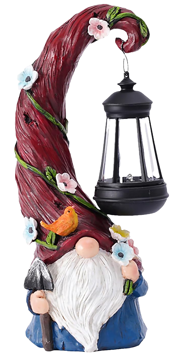 Solar Resin Gnome & Animal Garden Figures – Outdoor Decor Collection RSL16 - with 17.0 × 17.0 × 24.0 cm | Sold by Uncle Wiener's Wholesale