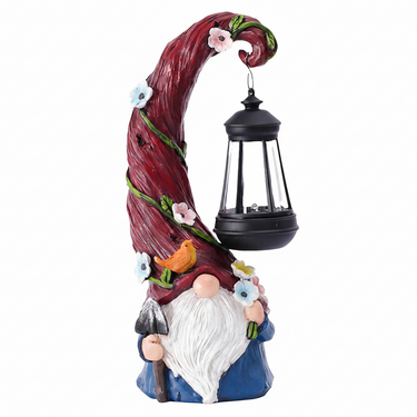 Solar Resin Gnome & Animal Garden Figures – Outdoor Decor Collection RSL16 - with 17.0 × 17.0 × 24.0 cm | Sold by Uncle Wiener's Wholesale