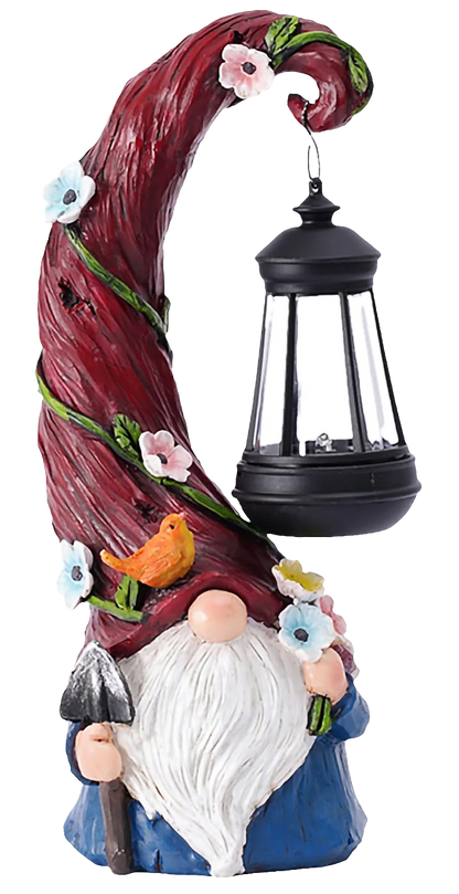 Solar Resin Gnome & Animal Garden Figures – Outdoor Decor Collection RSL16 - with 17.0 × 17.0 × 24.0 cm | Sold by Uncle Wiener's Wholesale