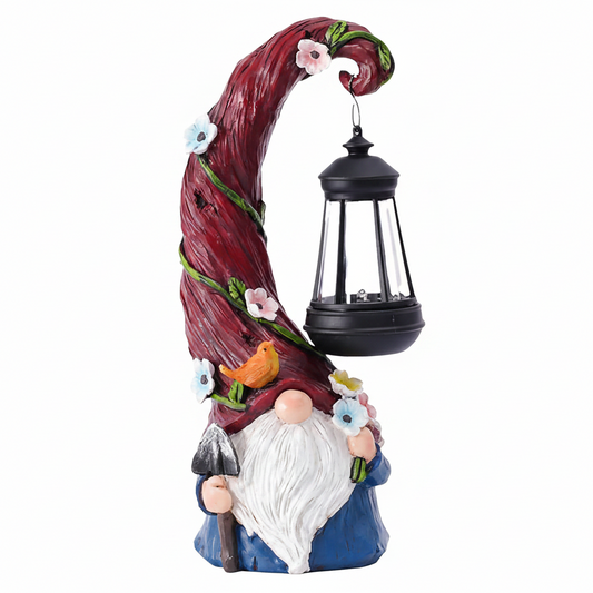 Solar Resin Gnome & Animal Garden Figures – Outdoor Decor Collection RSL16 - with 17.0 × 17.0 × 24.0 cm | Sold by Uncle Wiener's Wholesale