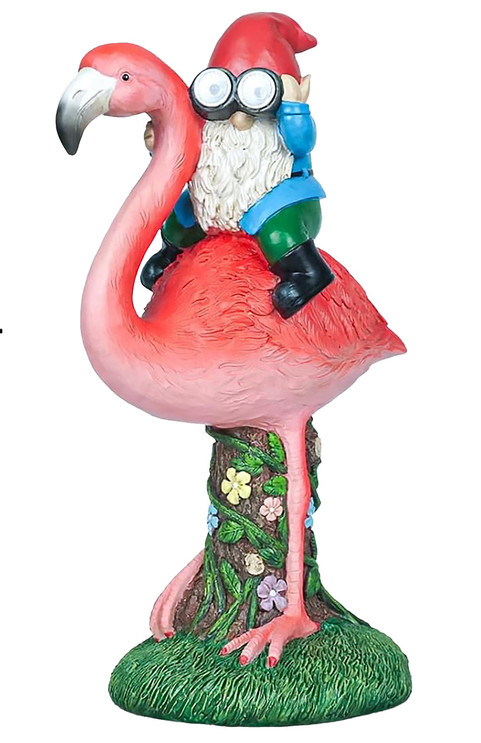 Solar Resin Gnome & Animal Garden Figures – Outdoor Decor Collection RSL16 - with 14.5 × 15.0 × 22.8 cm | Sold by Uncle Wiener's Wholesale