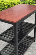 Solid Wood Home Kitchen Island with Drawer, Shelves & Towel Rack – TLFR2506 - with | Sold by Uncle Wiener's Wholesale