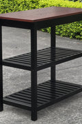 Solid Wood Home Kitchen Island with Drawer, Shelves & Towel Rack – TLFR2506 - with | Sold by Uncle Wiener's Wholesale
