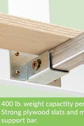 Solid Wood Twin Over Full Bunk Bed with Storage Drawers | Space - Saving Pine Kids Bed - with WHITE | Sold by Uncle Wiener's Wholesale