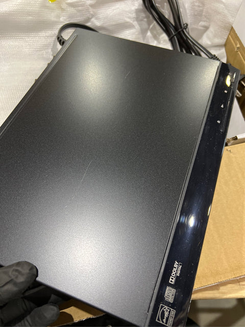 Sony DVP - SR210P - DVD players (CD audio, CD video, CD, CD - R, CD - RW, DVD, DVD+R, DVD+RW, DVD - R, DVD - RW, 1920 x 1080 (HD 1080), Dolby Digital, DTS, AA, Tray). Tiny scratches on the top - with | Sold by Uncle Wiener's Wholesale