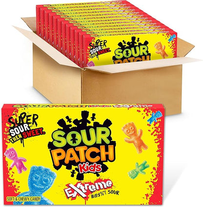 Sour Patch Kids Extreme Sour Candy Packs Bulk or Single - with Case of 12 Packages | Sold by Uncle Wiener's Wholesale