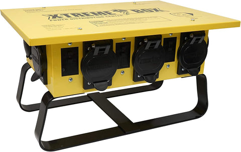 Southwire X - treme Power Distribution Box, Temporary Power Box, 50 - Amp, 125/250V, GFCI 6506UGSX - with Multi | Sold by Uncle Wiener's Wholesale