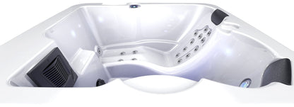 Digital temperature and jet control panel for outdoor hot tub
