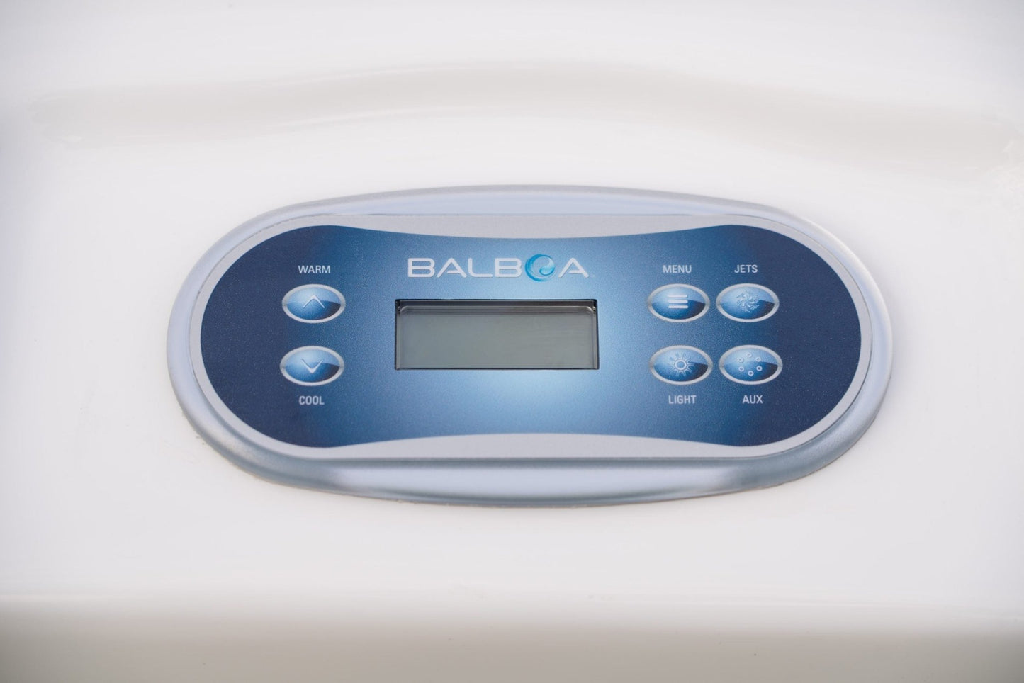 Digital temperature and jet control panel for outdoor hot tub