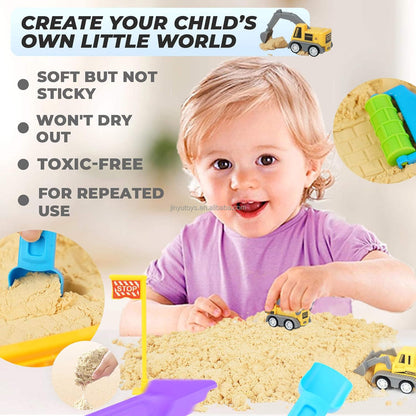 Space Sand Truck Sensory Play Box 1500g Construction Sand Toy Set JY437242 - with | Sold by Uncle Wiener's Wholesale
