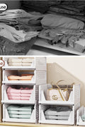 Space-saving foldable drawers used for home organization