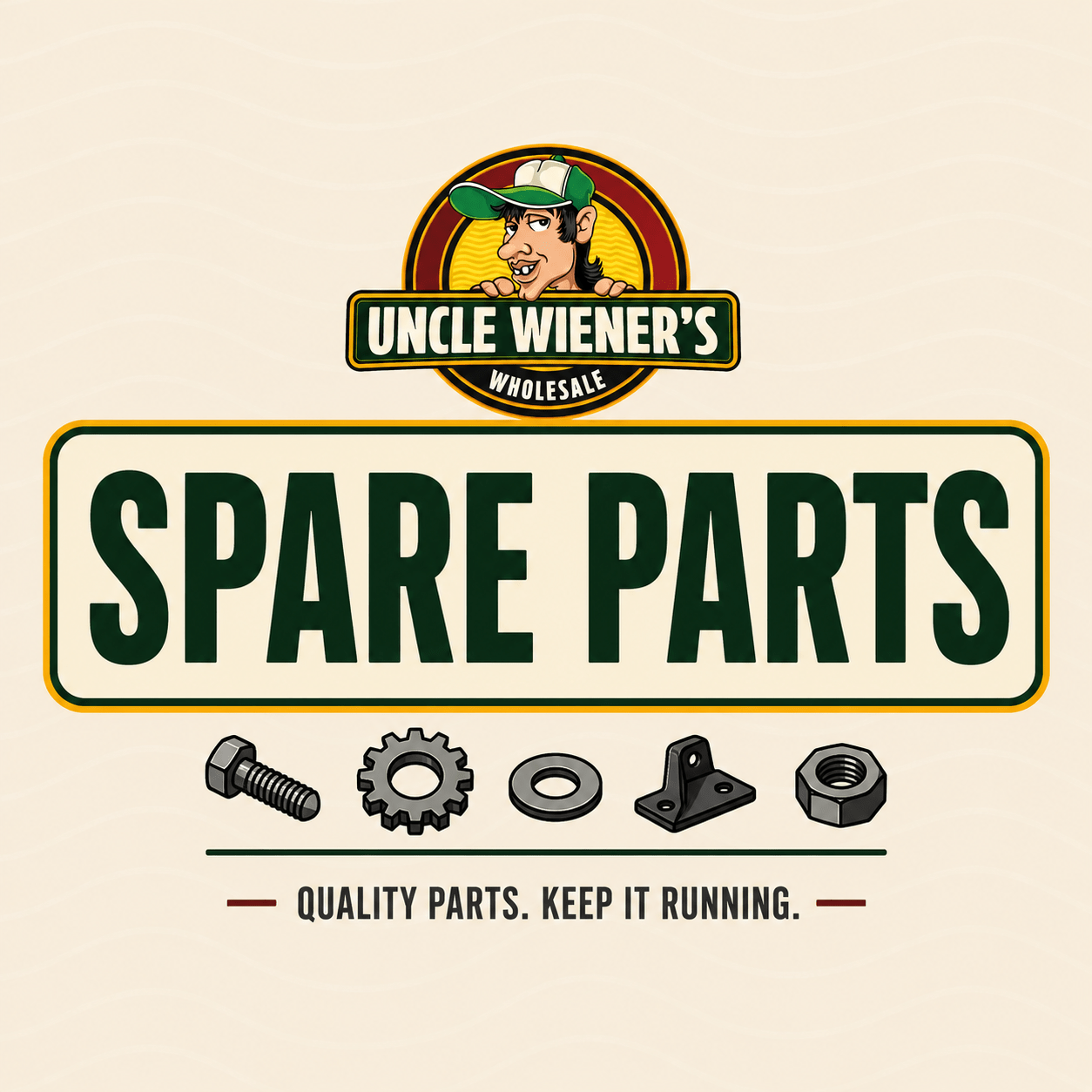 Spare Parts for Heavy - Duty 3 - Point PTO Finishing Mower (FM5115 / FM6115) - Tractor Attachments with Spare Belt | Sold by Uncle Wiener's Wholesale