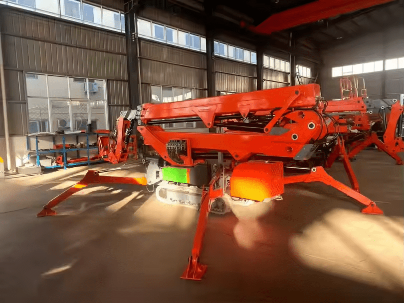 Spider Boom Lift 14.8 m Working Height Compact Track Aerial Platform THZ15 - with | Sold by Uncle Wiener's Wholesale