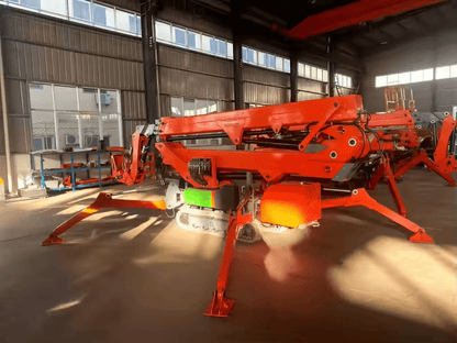 Spider Boom Lift 14.8 m Working Height Compact Track Aerial Platform THZ15 - with | Sold by Uncle Wiener's Wholesale