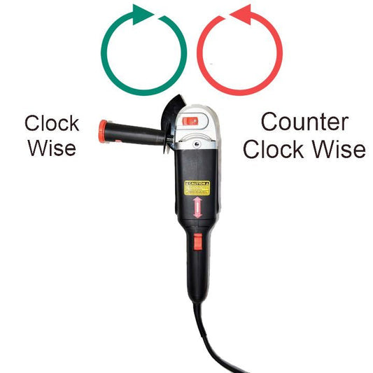 SpinRite Reversible Angle Grinder – 5" | 10,000 RPM | Heavy - Duty Metalworking Tool - Hand Tools with | Sold by Uncle Wiener's Wholesale