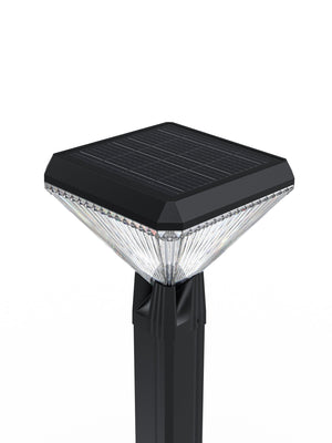 Square Solar Lawn Path Light 600 Lumens 3 Color Temperature Outdoor Garden Light QYJM14D