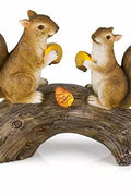 Squirrels on a Log Solar LED Garden Light | Outdoor Decorative Fixture – 954581 - with | Sold by Uncle Wiener's Wholesale