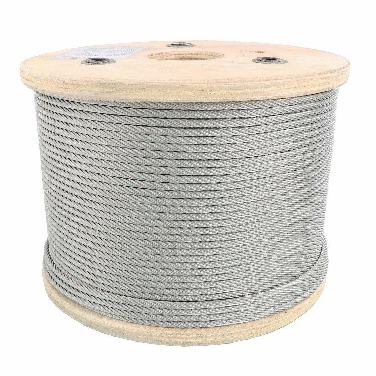 Stainless Steel 304 Aircraft Cable Wire Rope – 7x7 Construction, 1/8" & 1/4" – 250 FT Spool - with 250 FT 1/8″ | Sold by Uncle Wiener's Wholesale