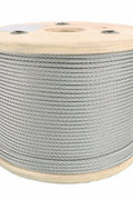 Stainless Steel 304 Aircraft Cable Wire Rope – 7x7 Construction, 1/8" & 1/4" – 250 FT Spool - with 250 FT 1/8″ | Sold by Uncle Wiener's Wholesale