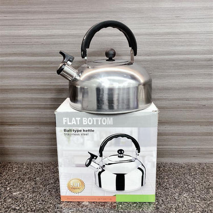 Stainless Steel 4L Whistling Tea Kettle Stove Top Boil Pot Multi Color Options KTL4LS - with Silver 4L | Sold by Uncle Wiener's Wholesale