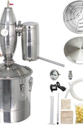 Stainless Steel Alcohol & Water Distiller | Home Brewing & Commercial Distillation - with 18.5 GALLON | Sold by Uncle Wiener's Wholesale