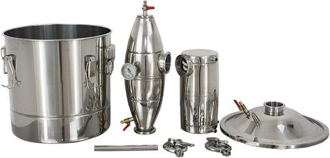 Stainless Steel Alcohol & Water Distiller | Home Brewing & Commercial Distillation - with 5.3 GALLON | Sold by Uncle Wiener's Wholesale