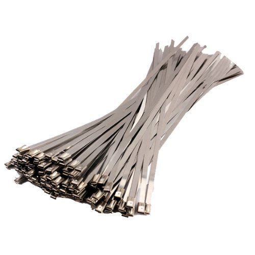 Stainless Steel Cable Ties 15.75" (100 pcs) Heavy - Duty Metal Zip Ties for Automotive, Marine & Industrial Use SST46400 - with | Sold by Uncle Wiener's Wholesale