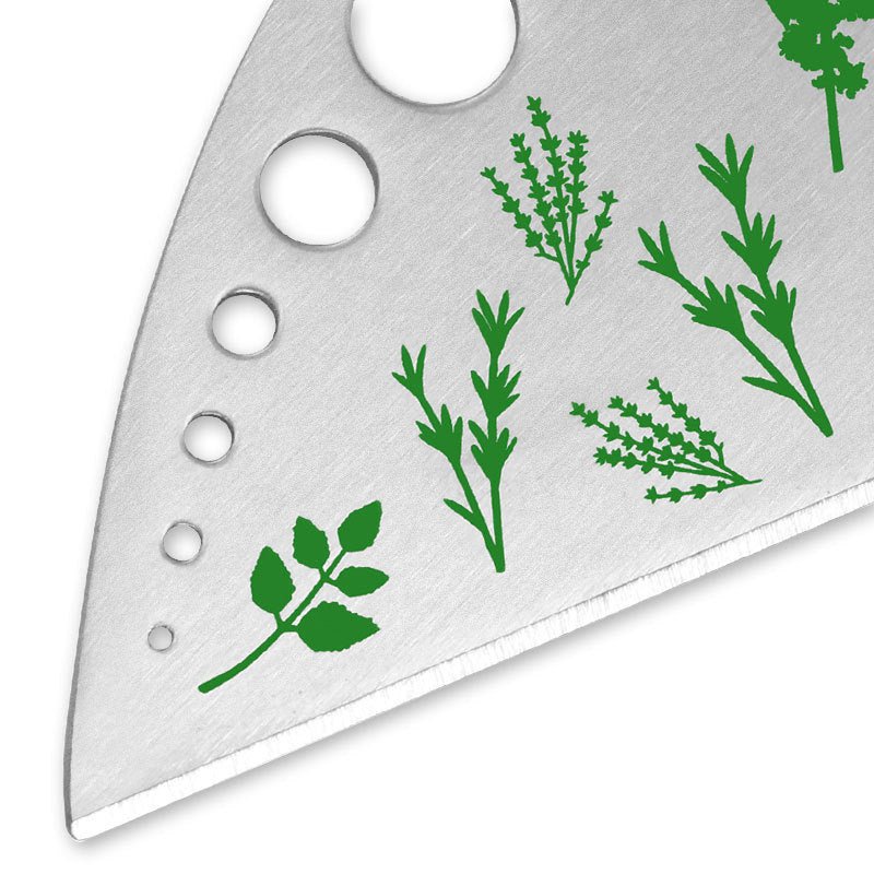 Stainless Steel Herb Leaf Stripper 9 - Hole Kitchen Herb Stripping Tool LS0915 - with | Sold by Uncle Wiener's Wholesale