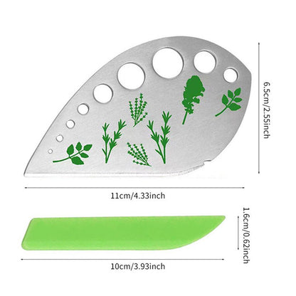 Stainless Steel Herb Leaf Stripper 9 - Hole Kitchen Herb Stripping Tool LS0915 - with | Sold by Uncle Wiener's Wholesale