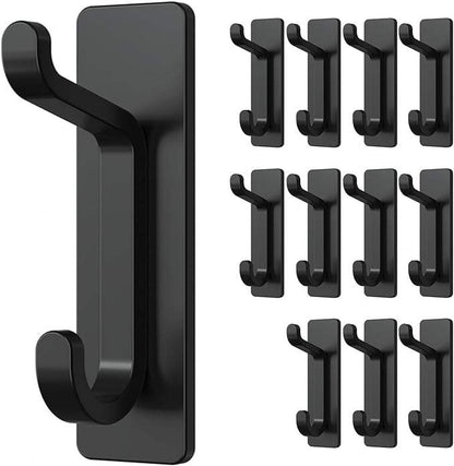Stainless Steel Over Door Hooks Heavy Duty 10LB Adhesive Door Hanger Rack Organizer DHK1195 - with | Sold by Uncle Wiener's Wholesale
