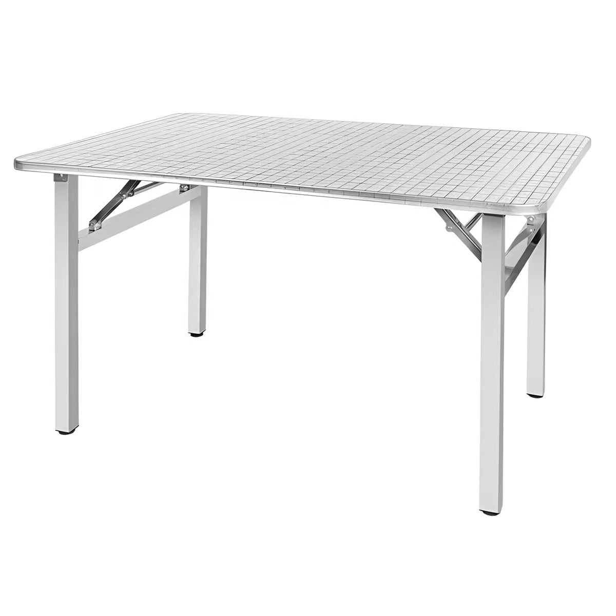 Stainless Steel Portable Foldable Table 47″ × 31.5″ Commercial Duty SS1280F - with | Sold by Uncle Wiener's Wholesale