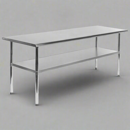 Stainless steel commercial prep table with undershelf

NSF-certified food prep workstation

Adjustable kitchen prep table for restaurants