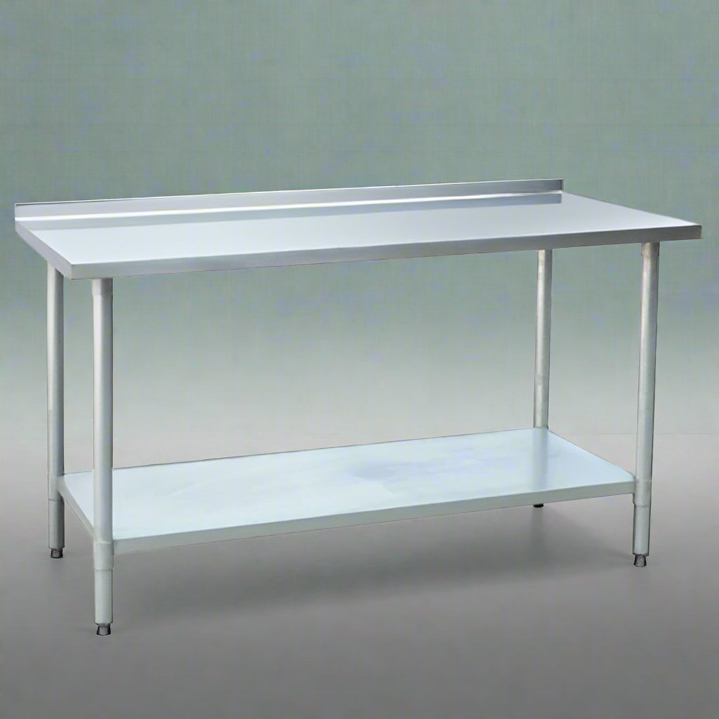 Stainless steel commercial prep table with undershelf

NSF-certified food prep workstation

Adjustable kitchen prep table for restaurants